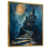 Toile avec cadre flottant or