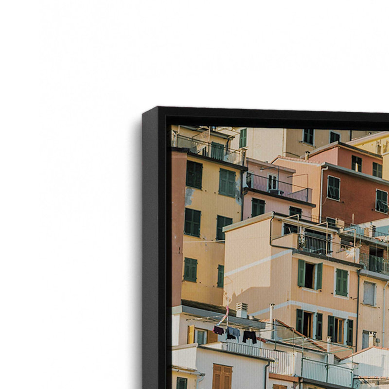 Impression sur toile Hillside Palette, H 12,75 po x l 18,75 po x P 1,75 po, Cadre noir satiné