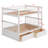 Bunk Bed With Drawers, Convertible Beds-1199223433