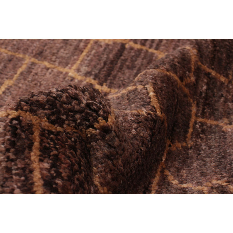 Tapis unique en laine noué à la main 8 pi x 9 pi 10 po nouvel âge Lucienne