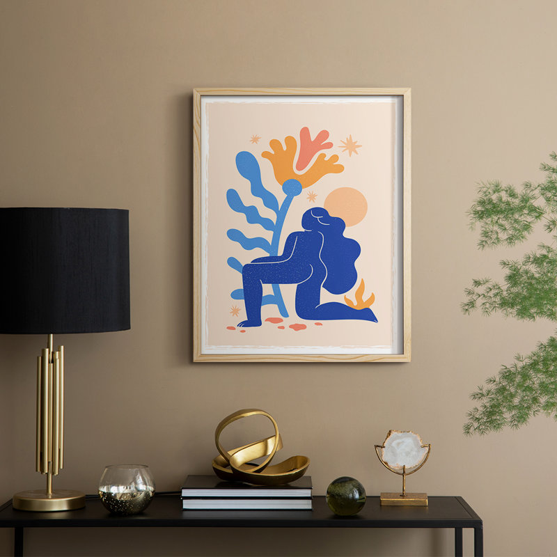 Matisse CECLXIV, reproduction d'art encadrée - bois massif, Naturel, H 21 po x l 17 po