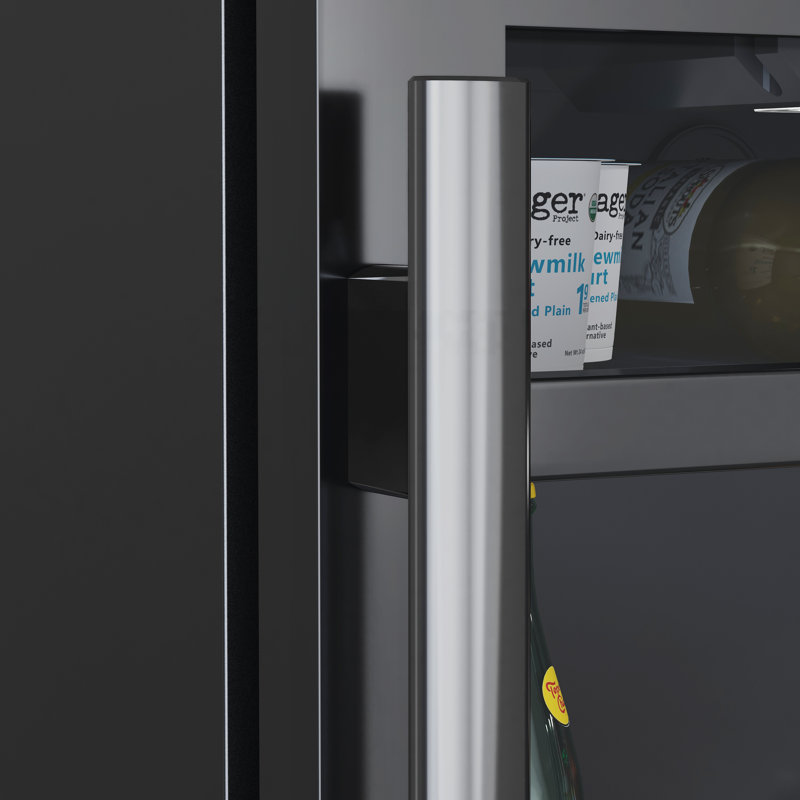 24 Inch Wide 140 Can Energy Efficient Beverage Center with Touch Control Panel and Left Swing Door
