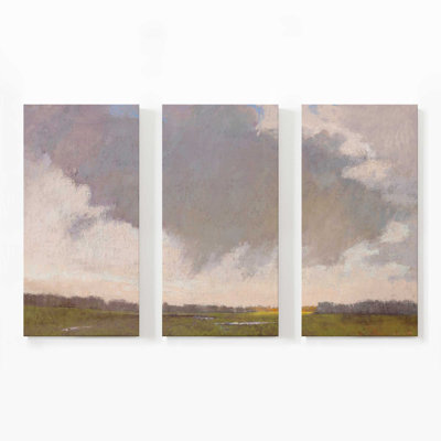 Sky's Affection | 3 Panel Split Large Canvas Print
