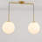 Greville 2 - Light Gold Kitchen Island Pendant