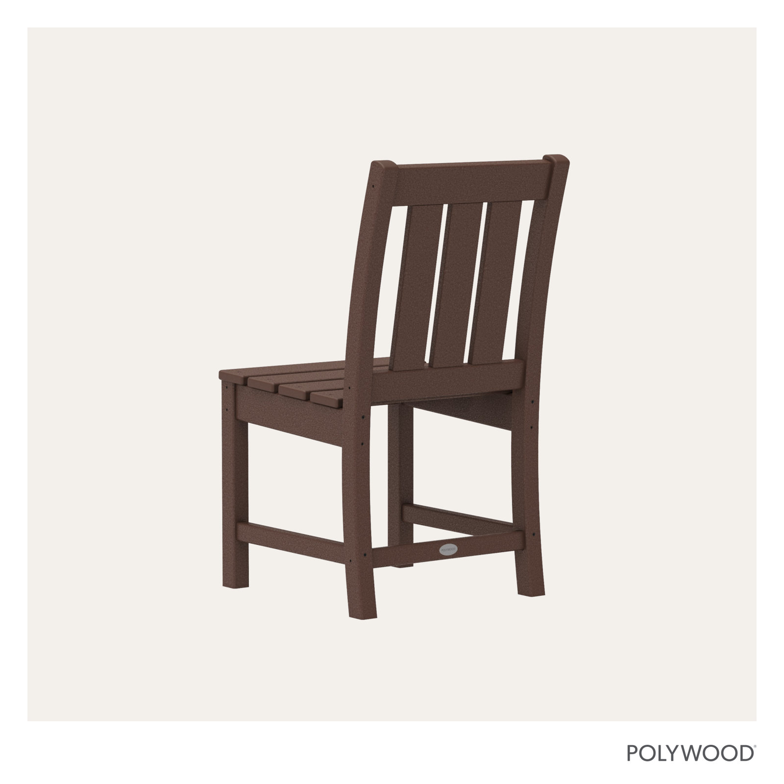 POLYWOOD® Oxford Patio Side Chair, Mahogany