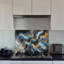 Dosseret en verre trempé Celestial Waves - Décoration murale de cuisine-569166397
