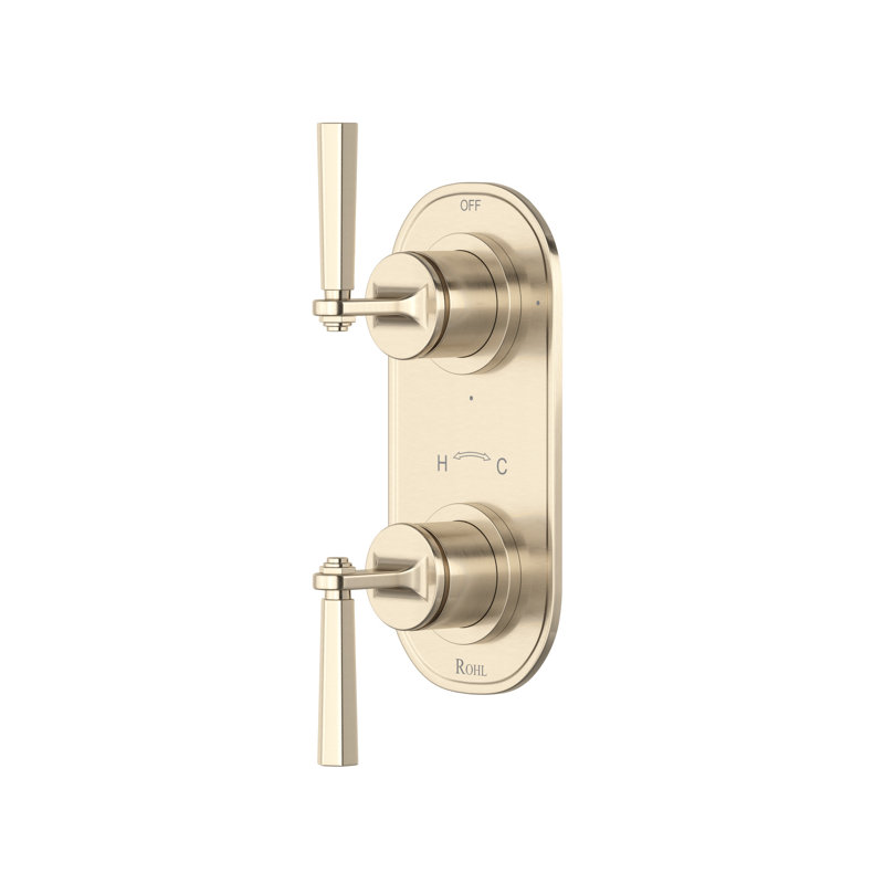 Garniture thermostatique 1/2 "avec inverseur Modelle, Nickel satiné