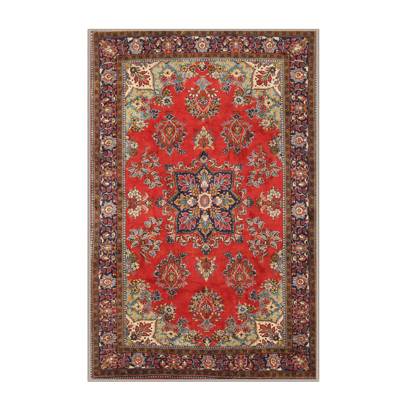Tapis traditionnel gris clair Irmchen, Rectangle 8 pi x 10 pi