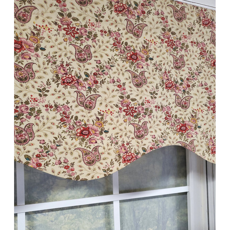 Ashtun Floral Scalloped Window Valance