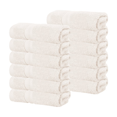 Smart Dry Zero Twist 100% Cotton Medium Weight Face Towels
