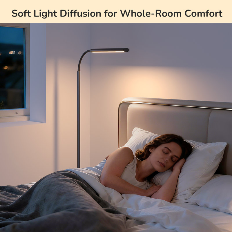 165cm Powder Coated LED Task Floor Lamp
