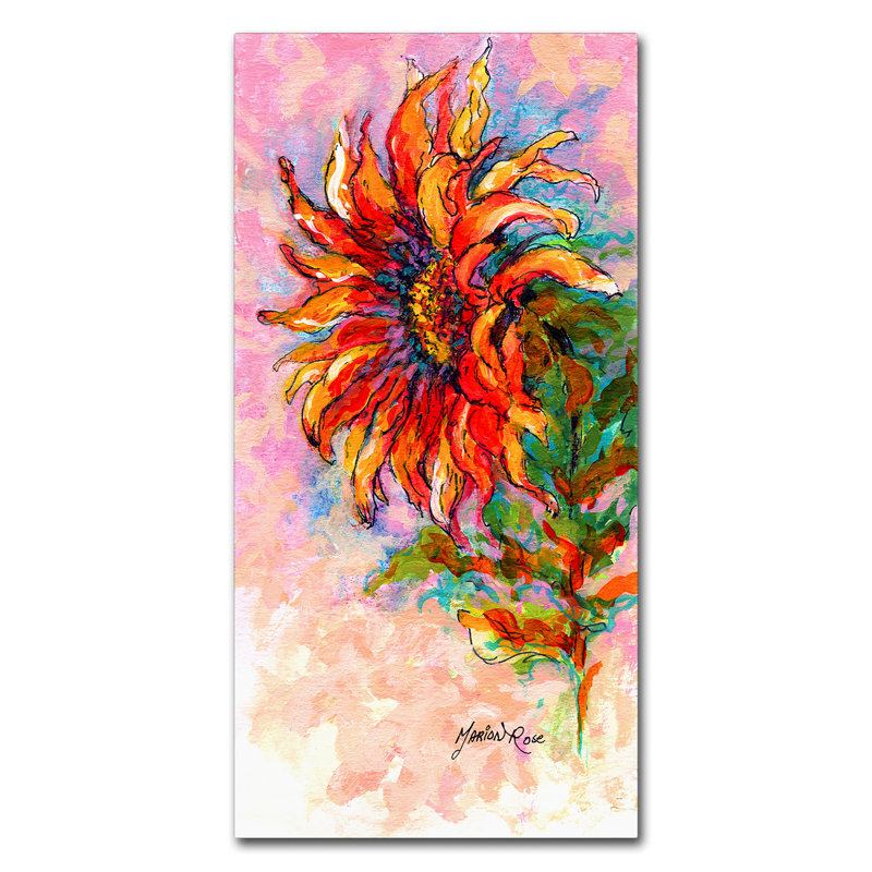 «Wcsk Sunflower» par Kucera, reproduction d'art sur toile tendue, H 24 po x l 12 po