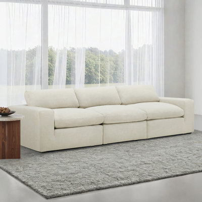 Canapé modulaire rembourré 3 pièces Asher