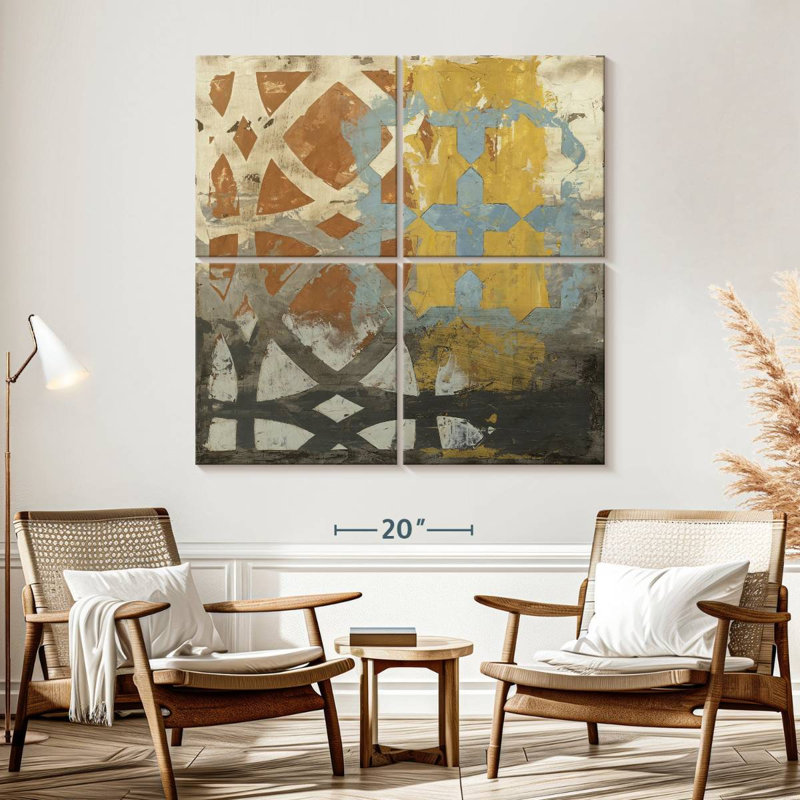 Four Stars I, 57" H x 57" W