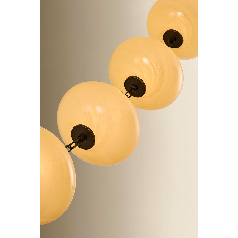Nephele 10" Cloud Glass Dimmable Integrated LED Chandelier, 2875 lm, 58.75" H x 10" W x 10" D, 16 Lights