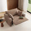 Fauteuils inclinables électriques modernes surdimensionnés de 52,1 pouces de large, rembourrés, avec sièges larges, 4 coussins décoratifs et chargement USB intégré (ensemble de 2)