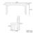 Italian style light luxury dining table set-106735678