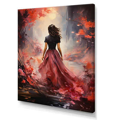Portrait de femme bandi romantique rose