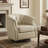 Nixmary 32" W Genuine Leather Swivel Rocker Chair-858430735
