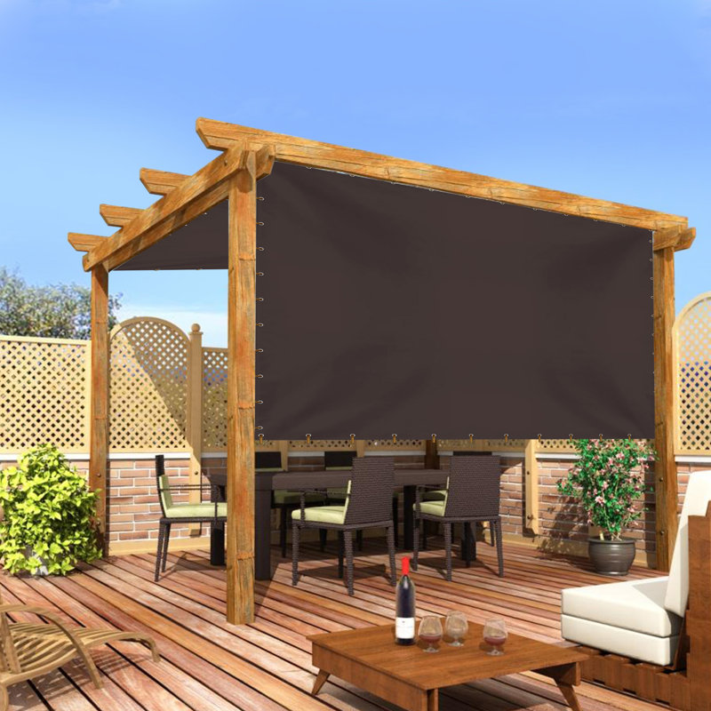 Heavy Duty Multipurpose Waterproof Tarp, Outdoor Protective Tarpaulin with Reinforce & UV Resistant(10 x 8 ft), Brown