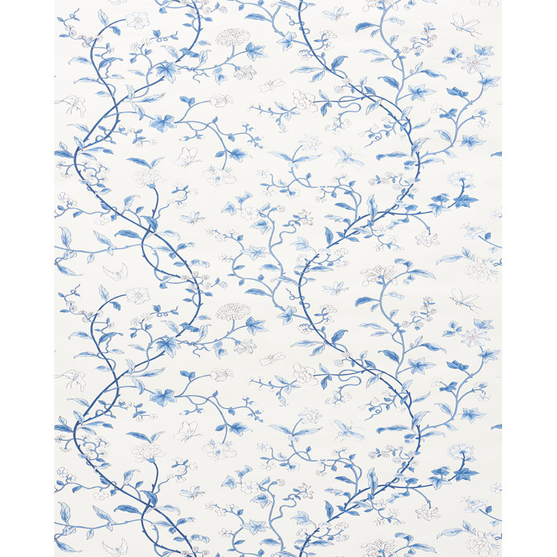 Floraison Wallpaper, Porcelain