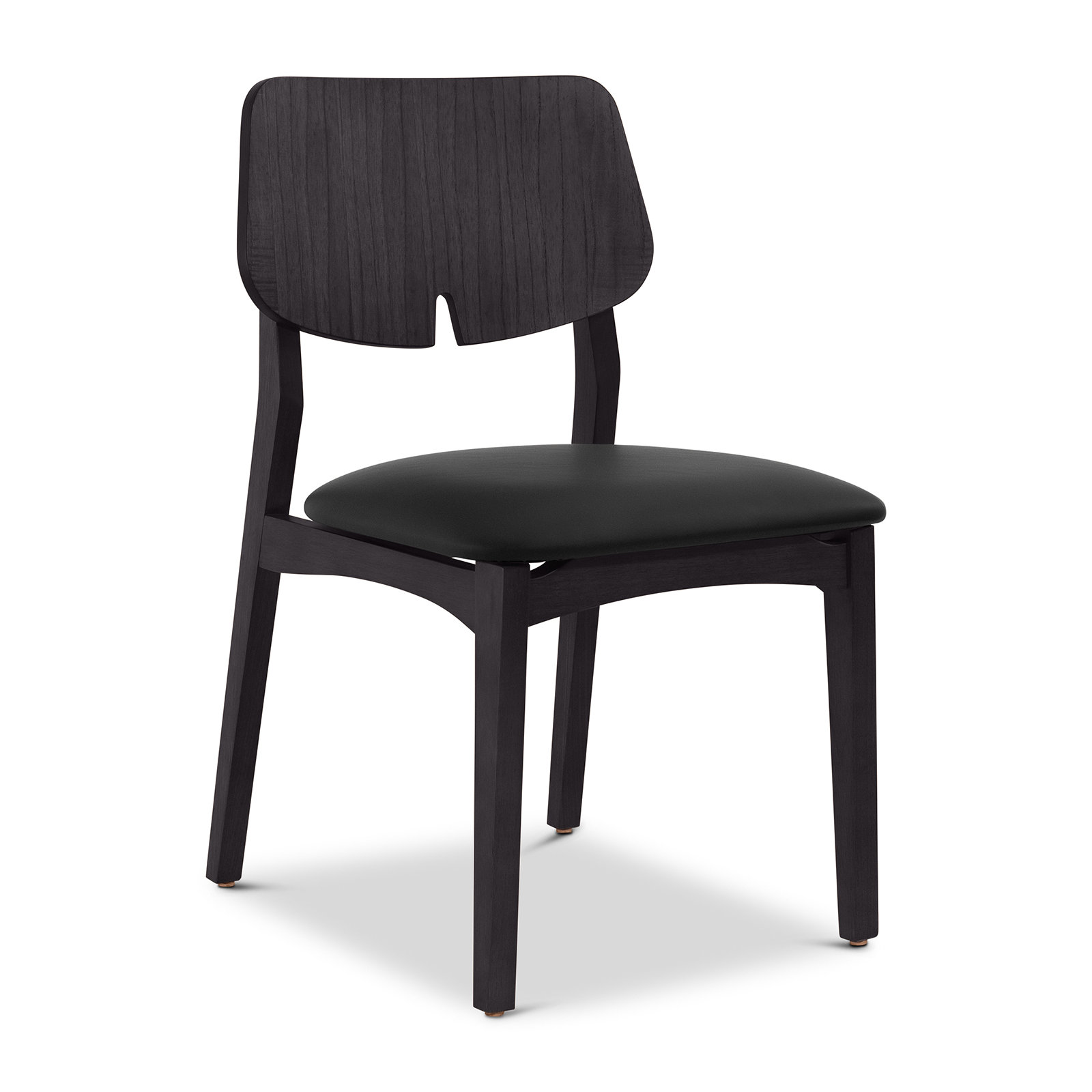 Dyron Side Chair, Black/Ebano