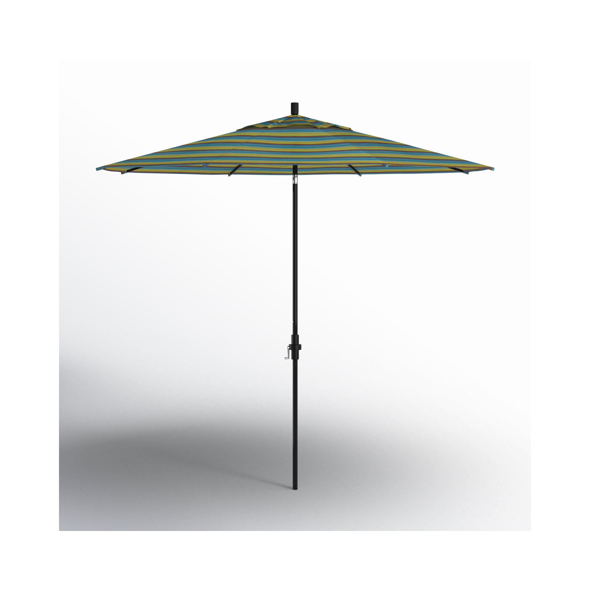 Garita 108'' Market Sunbrella® Umbrella, Astoria Lagoon Sunbrella®, Stone Black