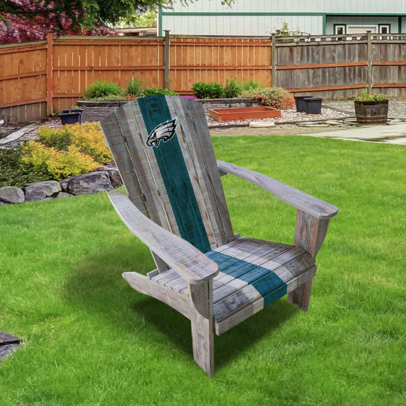 Wood Outdoor Adirondack Chair, Philadelphia Eagles