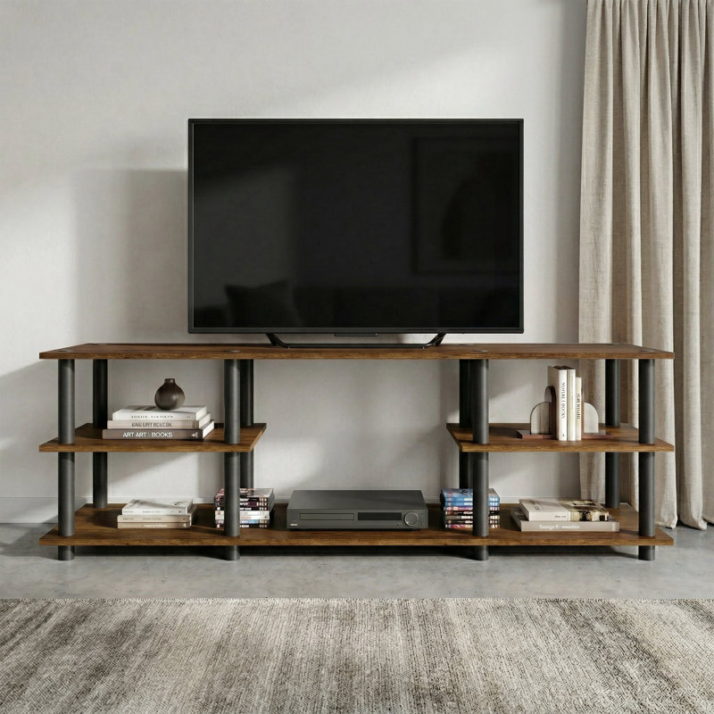 Meuble télé 3 niveaux Easy Twist, Brun