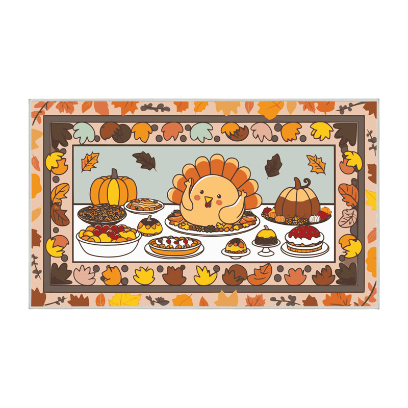 Tapis des fêtes de fin d'année The Holiday Aisle®, Rectangulaire 7 pi x 10 pi