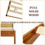 Lit plateforme en rotin de bois massif avec tête de lit Beiro et cadre de lit style Mid-Century Beiro-1344325722-1344325723