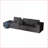 Sectional Sofa with Chaise, 108.3'' Modular L-Shape Cloud Couch for Living Room | Dark Grey | Corduroy