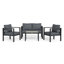Lakeview Modern 4-Piece Conversation Set-1975621484
