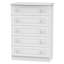 Fully Assembled Saxena 5 Drawer 76.5Cm W Chest of Drawers-6056744