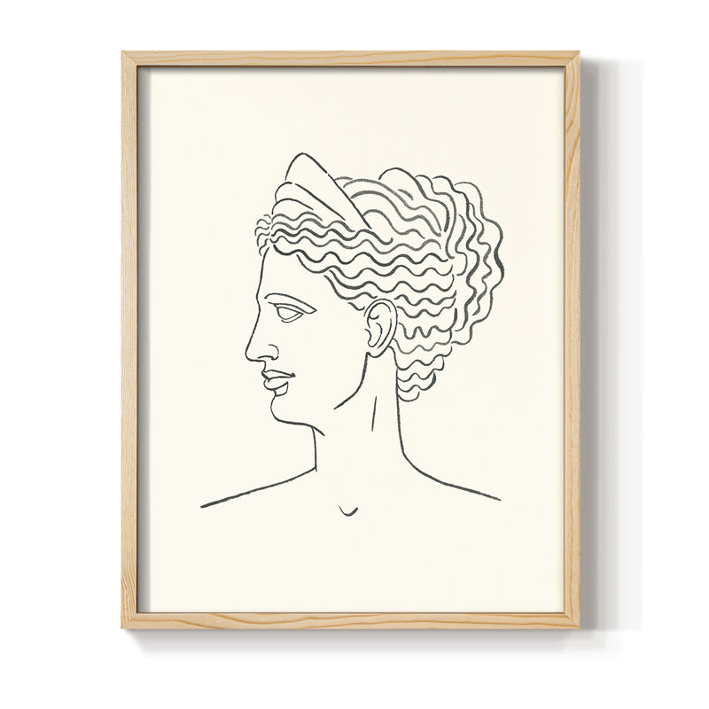 Greek Busts III Framed Print - Solid Wood