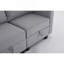 Canapé modulaire convertible modulaire avec siège de rangement Canapé modulaire en U à 4 places avec méridienne réversible modulaire tissu gris clair-129776961-129776959