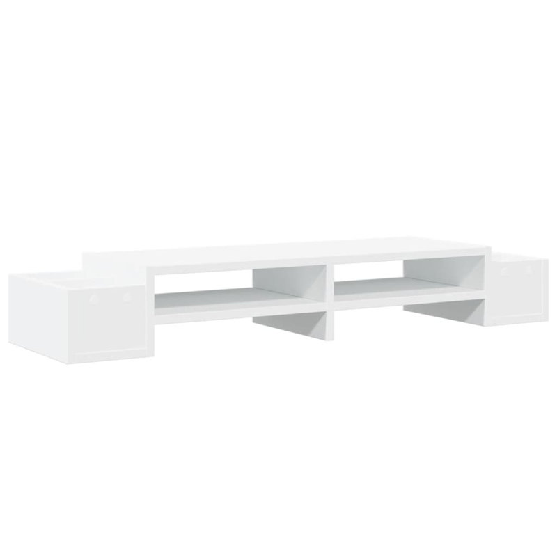 Dedrik Manufactured Wood Monitor Stand, White