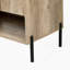 Meuble-lavabo moderne en bois de 30 po avec tiroir coulissant, lavabo en céramique et tablette ouverte pour un rangement efficace