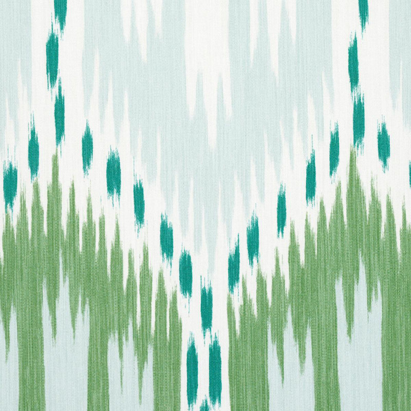 Bukhara Ikat Fabric, Mineral And Leaf