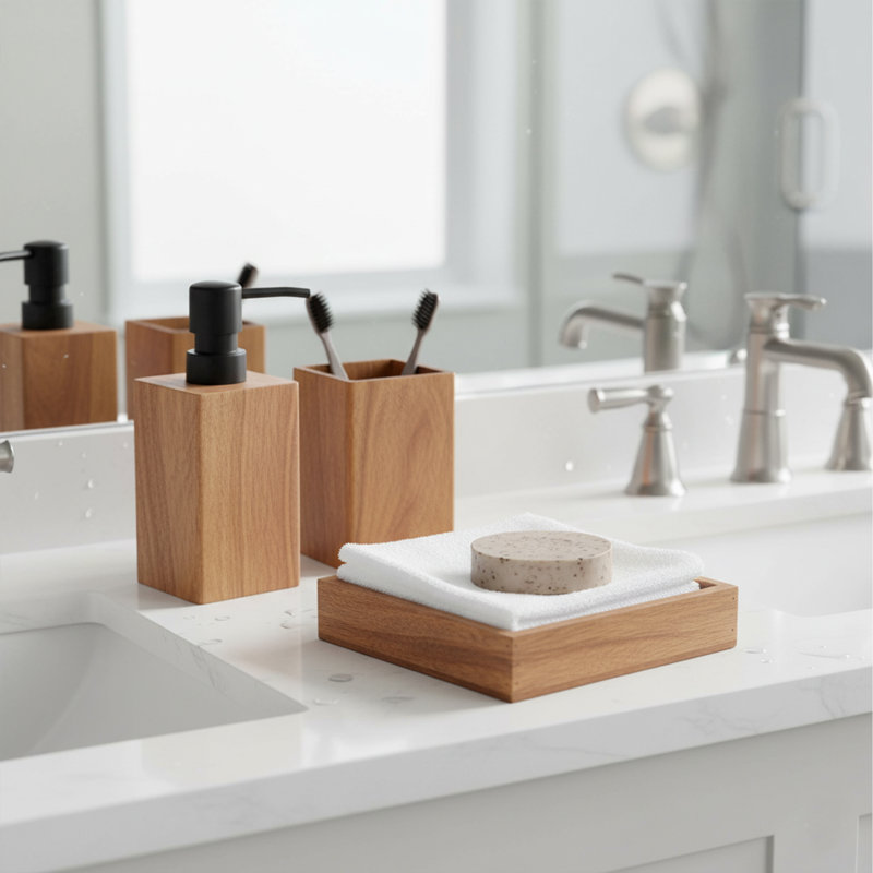 Plateau à accessoires de salle de bain