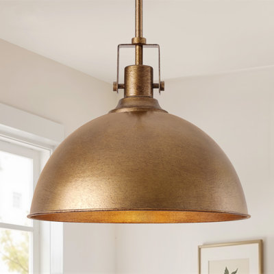 Lysander 1 - Light 13" Single Dome Kitchen Island Pendant Light