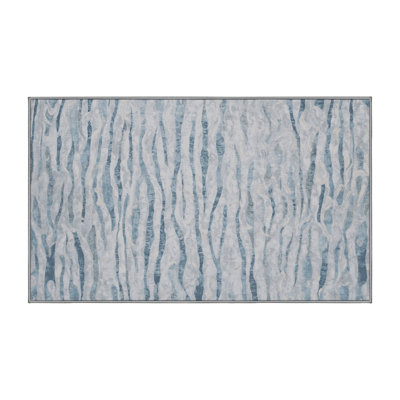 Machine Washable Gray Area Rug