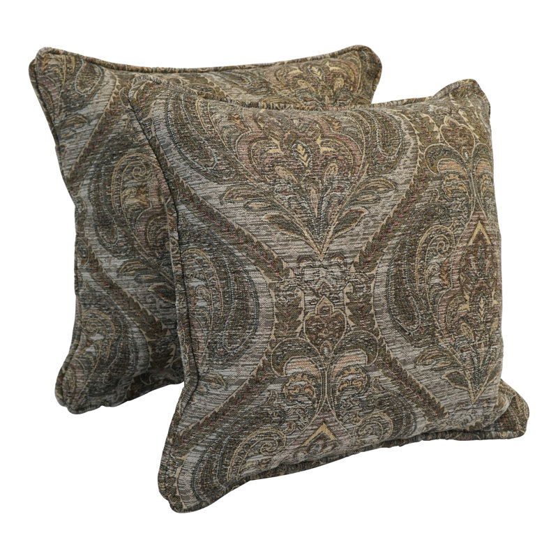 Coussin Jacquard Chenille, 18 po x 18 po