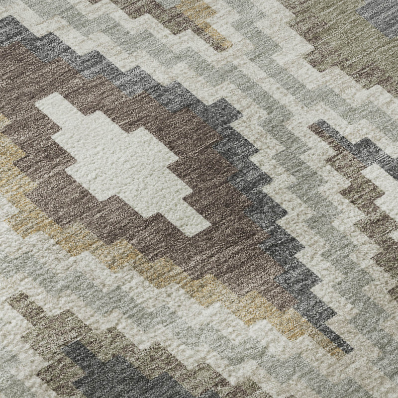 Tapis de qualité supérieure lavable à la machine Mayfield AMF2331, Taupe, 1 pi 8 po x 2 pi 6 po