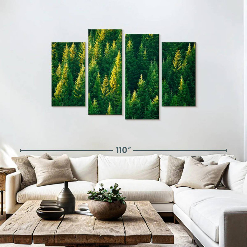 Harnek Forest Pine Trees, 48'' H x 75'' W