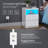 Keyle Nightstand with Adjustable LED Light