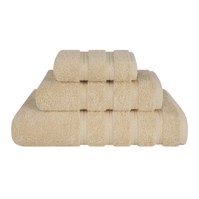 Darcelle 3-Piece 100% Cotton Bath Towel Set