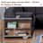 Oversized Convertible Sleeper Sectional, Corduroy Sofa Bed with Storage Chaise and Armrest Shelves-2047514157