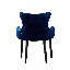 Ricky Modern Velvet Dining Chairs - Ergonomic Upholstered Curved Back with Solid Wooden Legs - Side Chair for Office Kitchen Living Room Dining Room-1845933986