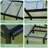 6x8 FT Greenhouse, Walk-in Polycarbonate Greenhouses with Roof Vent, Lockable Sliding Door & Aluminum Frame, Outdoor Garden Greenhouse Kit-122578053-122578056